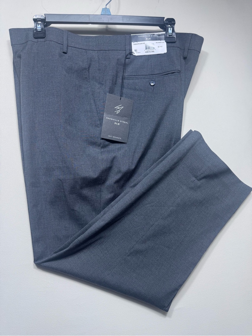 Shaquille O'Neal Men's Dress Pants - Charcoal Gray 48WX30L